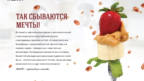 Разработка презентации арахисовой пасты Vicenta для компании SinkoGroup